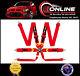 FIA Approved 6-POINT Racing Harness QUICK RELEASE Red race seat belt