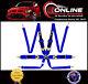 FIA Approved (HANS) 6-POINT Racing Harness QUICK RELEASE Blue race seat belt