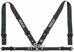 FIA SPARCO seat belts 04716M1 lightweight 4-point safety harness BLACK 8854