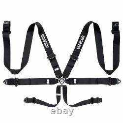 FIA SPARCO seat belts 04818RAC lightweight 6-point safety harness BLACK STOCK