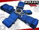 For Pair 3 Shoulder Strap 5 Point Camlock Harness Blue Racing Seat Belts Lexus