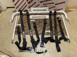 For Toyota Celica 1994-2005 Braum BRHB-48WG Racing Harness Bar Kit, White Gloss