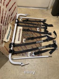 For Toyota Celica 1994-2005 Braum BRHB-48WG Racing Harness Bar Kit, White Gloss