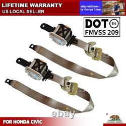 Front Driver And Passenger Side Seat Belt For Honda Civic 2006-2011 Retractor