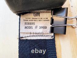 GM Black Retractor Seat Belts 68-72 Chevy Olds Pontiac GTO Nova Chevelle Impala