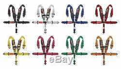 GRAY Custom 5 Point Shoulder Harness Racing Seat Belts SFI 1 Set