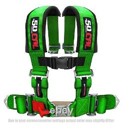 GREEN 4 Point 3 Inch Safety Harness Seat Belt RZR 170 570 800 XP900 XP1000 S900