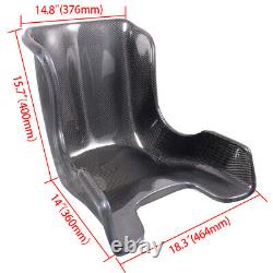 Go Kart Seat True Carbon Fiber+4 Point 2 Quick Release Safety Seat Belt Harness