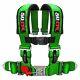 Green Race H Harness Seat Belt 4 Point Pads Sand Rail 2x2 Style Longtravel Car