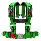 Green Universal 4 Point Safety Seat Belt Restraint Race Track Harness 3 Padded
