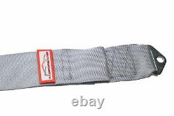 Grey Racing Harness Seat Belt 5 Point Sfi 16.1 Cam Lock Racerdirect