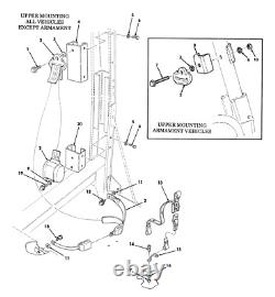 HMMWV FRONT & REAR Seat Belt Kit Basic Armor X Door SLANTBACK M1025 M1026 M1045