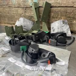 HMMWV FRONT & REAR Seat Belt Kit Basic Armor X Door SLANTBACK M1025 M1026 M1045