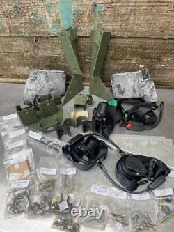 HMMWV FRONT & REAR Seat Belt Kit Basic Armor X Door SLANTBACK M1025 M1026 M1045