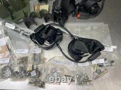 HMMWV FRONT & REAR Seat Belt Kit Basic Armor X Door SLANTBACK M1025 M1026 M1045