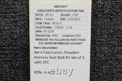H-603 Aero Fabricators Shoulder Harness Seat Belt Kit Set of 2 with STC