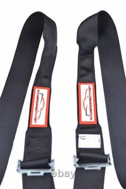 Hans 5 Point All Wrap Sfi 16.1 Racing Harness 3 All Wrap Seat Belt Black