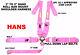 Hans Safety Harness Cam Lock Racing Sfi 16.1 5 Point Seat Belt Pink