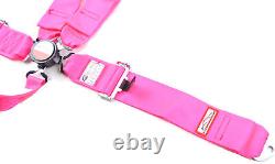 Hans Safety Harness Cam Lock Racing Sfi 16.1 5 Point Seat Belt Pink