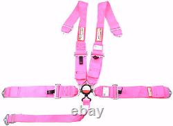 Hans Safety Harness Cam Lock Racing Sfi 16.1 5 Point Seat Belt Pink