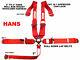 Hans Safety Harness Cam Lock Racing Sfi 16.1 5 Point Seat Belt Red