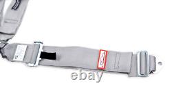 Hans Universal Racing Harness Seat Belt 3 Sfi 16.1 5 Point Grey Wrap Or Bolt In