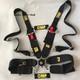 Highly Recommend Black OMP 4 Point Camlock Quick Release Seat Belt Harness 3