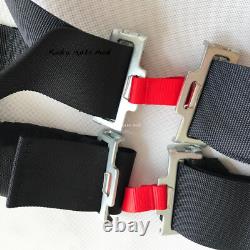 Highly Recommend Black OMP 4 Point Camlock Quick Release Seat Belt Harness 3