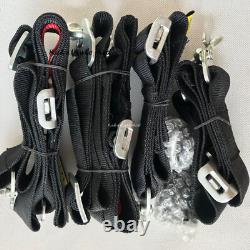 Highly Recommend Black OMP 4 Point Camlock Quick Release Seat Belt Harness 3