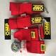 Highly Recommend Red OMP 4 Point Camlock Quick Release Car Seat Belt Harness 3
