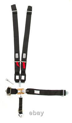 Hooker Harness 51000 5-Pt Harness System LL Ratchet Adj Black Seat Belt Retracto