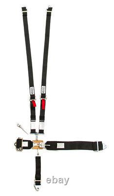Hooker Harness 51100 5-Pt Harness System Hans LL Ratchet Adj Black Seat Belt Ret
