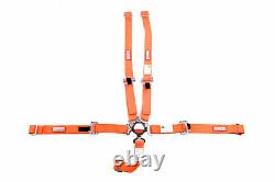 Jr Dragster Race Harness Sfi 16.1 All Wrap Cam Lock 5 Point Seat Belt Orange