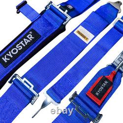 KYOSTAR 3'' Race Car Seat Belt 5-Point Nylon Safety Harness Straps Universal
