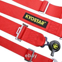 KYOSTAR 3 inch 5-Point Cam Lock Quick Release Racing Seat Belt Harness 3 Colors