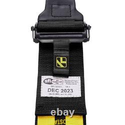 KYOSTAR 5-Point Racing Kart Safety Harness Cam-Lock Seat Belt Black SFI 16.1 New