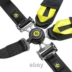 KYOSTAR Black Universal 5-Point Camlock Quick Release Racing Seat Belt Harness