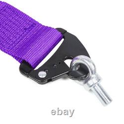 KYOSTAR Purple Universal 5pt Carbon Fiber Quick Release Safety Seat Belt New