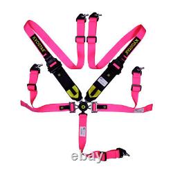 KYOSTAR SFI 5Point Camlock Quick Release Racing Seat Belt Harness Universal Pink