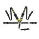 KYOSTAR Universal Black 5-Point Camlock Quick Release Seat Belt Harness New