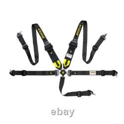 KYOSTAR Universal Black 5-Point Camlock Quick Release Seat Belt Harness New