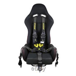 KYOSTAR Universal Black 5-Point Camlock Quick Release Seat Belt Harness New