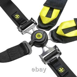 KYOSTAR Universal Black 5-Point Camlock Quick Release Seat Belt Harness New