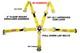 Kids Racing Harness Sfi 16.1 5 Point Cam Lock Floor Mount 2 Seat Belt Yellow