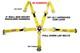 Kids Racing Harness Sfi 16.1 5 Point Cam Lock Roll Bar Mount 2 Seat Belt Yellow