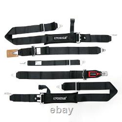 Kyostar Universal 3 Race Car Seat Belts 5-Point SFI 16.1 Safety Harness polyest