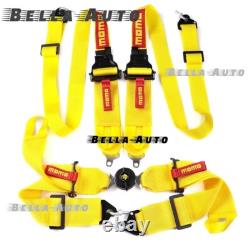 MOMO 4 Point 3 Seat Belt Quick Release Seatbelt Snap-On Harness