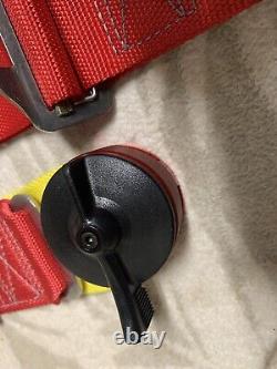 MOMO 4 Points Harness Seat Belt Red