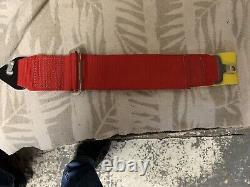 MOMO 4 Points Harness Seat Belt Red