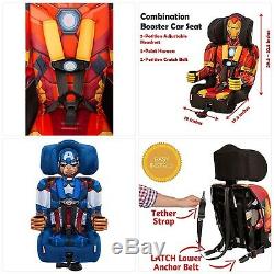 Marvel Avengers Iron Man Harness Booster Car Seat Child Kid Toddler Safety Belt